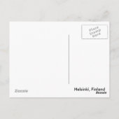 Der Uhrturm des Bahnhofs von Helsinki Postkarte (Rückseite)