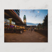 Der Uhrturm des Bahnhofs von Helsinki Postkarte (Vorderseite)