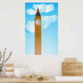 Der Uhrturm und Big Ben Poster (Küche)
