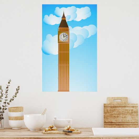 Der Uhrturm und Big Ben Poster (Küche)