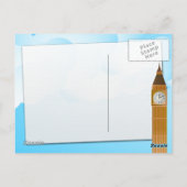 Der Uhrturm und Big Ben Postkarte (Rückseite)