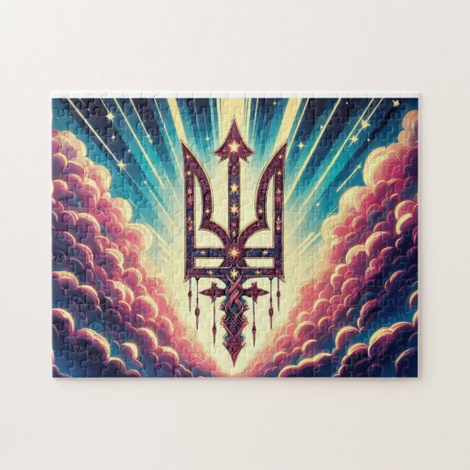 Der ukrainische Trident Puzzle (Horizontal)