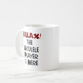 Der Ukulele-Spieler ist hier die Tasse (Vorderseite Links)