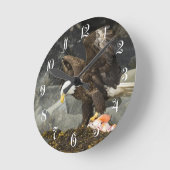 Der ultimative Adler Runde Wanduhr (Winkel)
