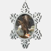 Der ultimative Adler Schneeflocken Zinn-Ornament (Rechts)