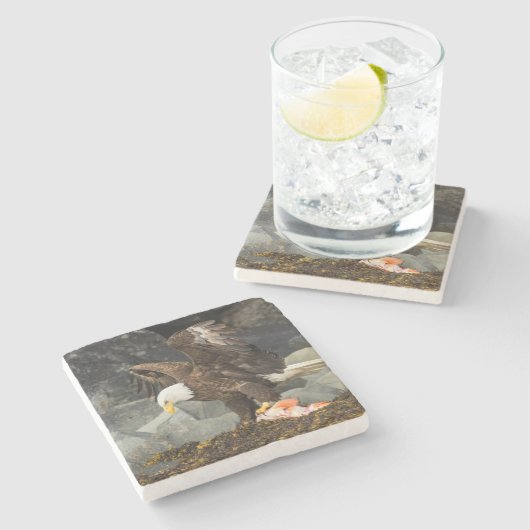 Der ultimative Adler Steinuntersetzer (Seitenansicht)