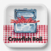 Der ultimative Crawfish Boil: Eine südliche Tradit Pappteller (Vorderseite)