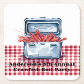 Der ultimative Crawfish Boil: Eine südliche Tradit Rechteckiger Pappuntersetzer (Vorderseite)