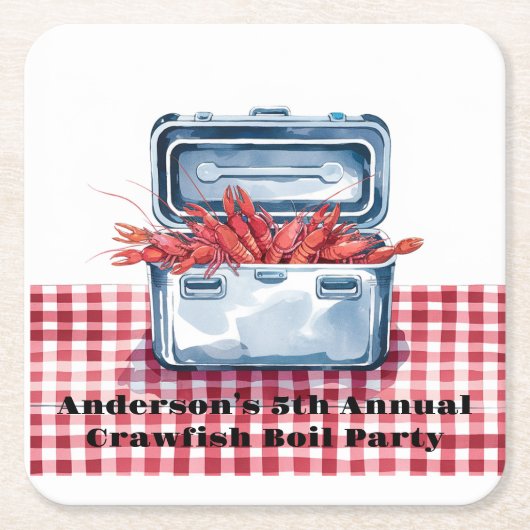Der ultimative Crawfish Boil: Eine südliche Tradit Rechteckiger Pappuntersetzer (Vorderseite)