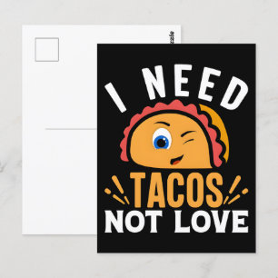 Der ultimative Erntedank Taco Bar 2025 Postkarte