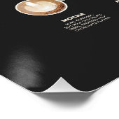 Der ultimative Kaffeetassen-Führer Poster (Ecke)
