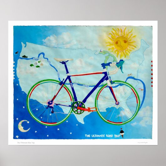 Der ultimative Radtrip-Druck Poster (Vorne)