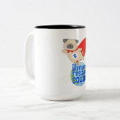 Der ultimative Rettungsring Zweifarbige Tasse (Vorderseite Links)