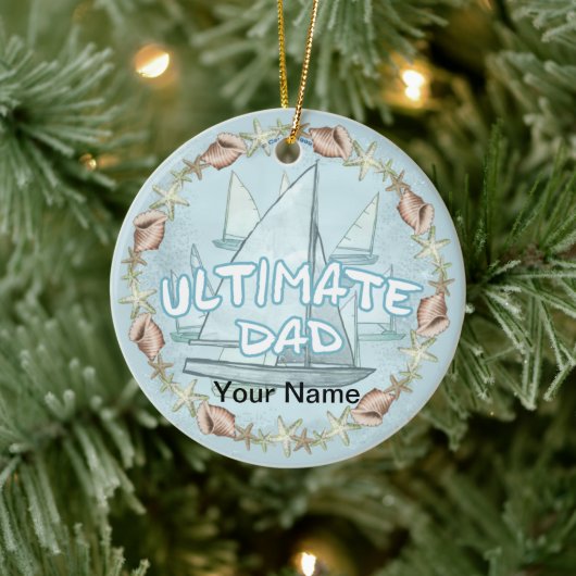 Der ultimative Vater Keramik Ornament (Baum)