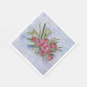 Der Umfang der Rose Serviette (Ecke)