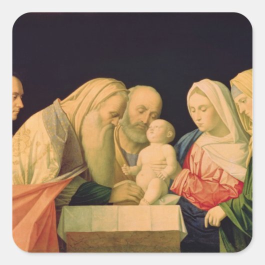 Der Umstand Quadratischer Aufkleber (Vorderseite)