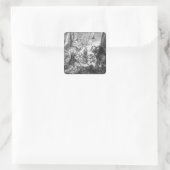Der Umstand von 1654 Quadratischer Aufkleber (Tasche)