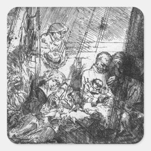 Der Umstand von 1654 Quadratischer Aufkleber