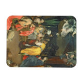 Der Umsturz Christi 1590 (Öl auf Leinwand) Magnet (Horizontal)