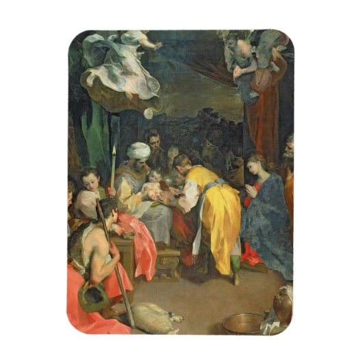 Der Umsturz Christi 1590 (Öl auf Leinwand) Magnet (Vertikal)
