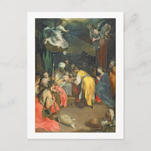 Der Umsturz Christi 1590 (Öl auf Leinwand) Postkarte (Vorderseite)