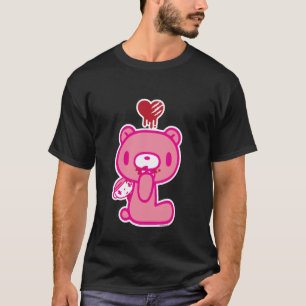 Der unartige Grizzly-Mitleid zerfetzte Liebesherz T-Shirt