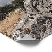 Der unbändige Glaube an Gott Psalm 16:8 Bibelverse Poster (Ecke)