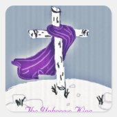 Der unbekannte König Quadratischer Aufkleber (Vorderseite)