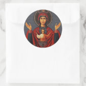 Der unendliche Cup Runder Aufkleber (Tasche)