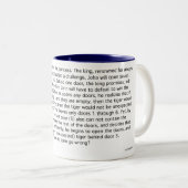 Der unerwartete Tiger Zweifarbige Tasse (VorderseiteRechts)