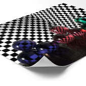 Der ungerade 3D-Raum Poster (Ecke)