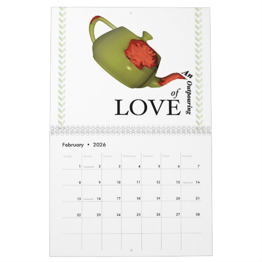 Der ungewöhnliche Teapot Collection Fun Calendar Kalender (Feb 2026)