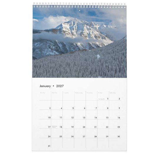 Der ungezähmte Westen Kalender (Jan 2027)