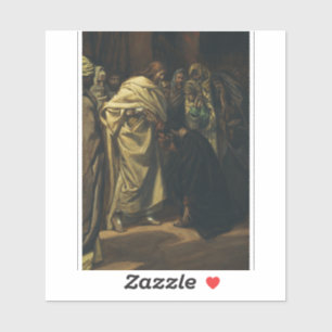 Der Unglaube des heiligen Thomas von James Tissot Aufkleber