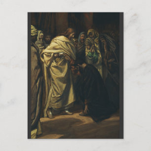 Der Unglaube des heiligen Thomas von James Tissot Postkarte