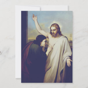 Der ungläubige Thomas von Silvestro Lega Feiertagskarte