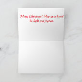 Der Unglaublich witzig Rudolph-Moment des Weihnach Karte (Innenseite)