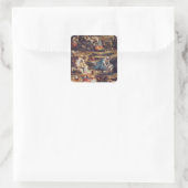Der unglaubliche Fall Mannas Quadratischer Aufkleber (Tasche)