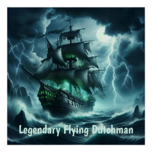 Der unheimliche Flying Dutchman Ein Geisterschiff Poster