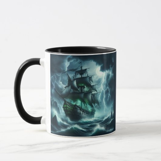 Der unheimliche Flying Dutchman Ein Geisterschiff Tasse (Links)