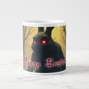 Der unheimliche Osterhase im schattigen Wald Jumbo-Tasse
