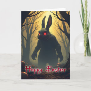 Der unheimliche Osterhase im schattigen Wald Karte