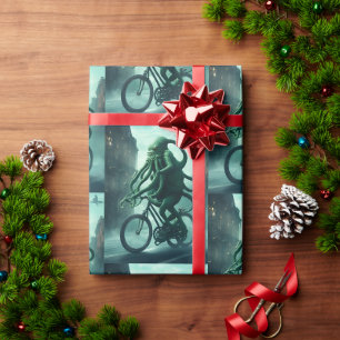 Der unheimliche Radfahrer: Cthulhu fährt Fahrrad Geschenkpapier