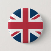 Der Union Jack britische Flagge Knopf Button (Vorderseite)
