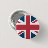 Der Union Jack britische Flagge Knopf Button (Vorne & Hinten)