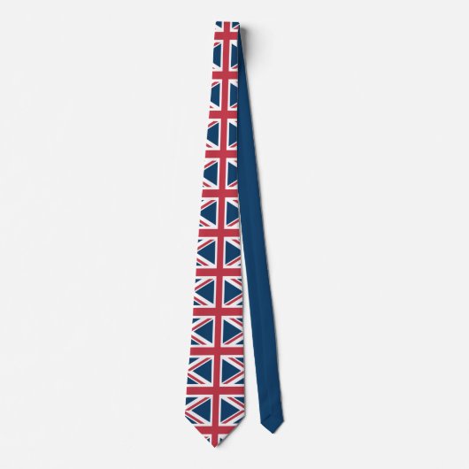 Der Union Jack britische Flagge Schlips Krawatte (Vorderseite)