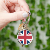 Der Union Jack britischer Flagge Schlüsselanhänger (Hand)