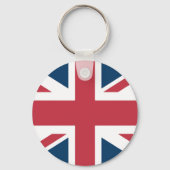 Der Union Jack britischer Flagge Schlüsselanhänger (Rückseite)