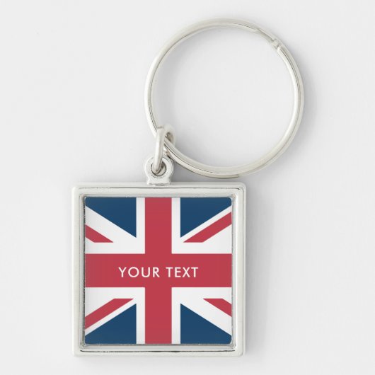 Der Union Jack britischer Flagge Schlüsselanhänger (Vorne)