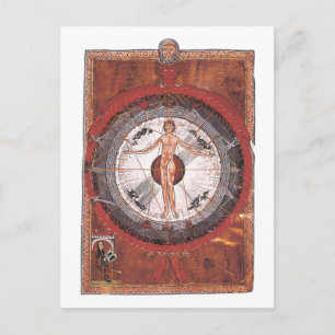 Der Universal-Mensch - Hildegard von Bingen Postkarte